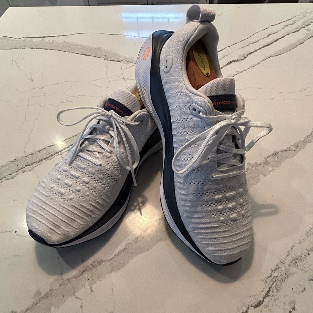 Nike React Infinity Run Flyknit 3 – White / Navy / Orange – Men’s